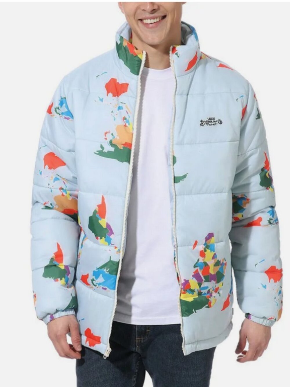 MEN'S VANS SAVE OUR PLANET X PUFFER JACKET SIZE L